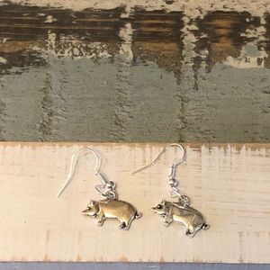 Cute Pig Dangle Earrings
